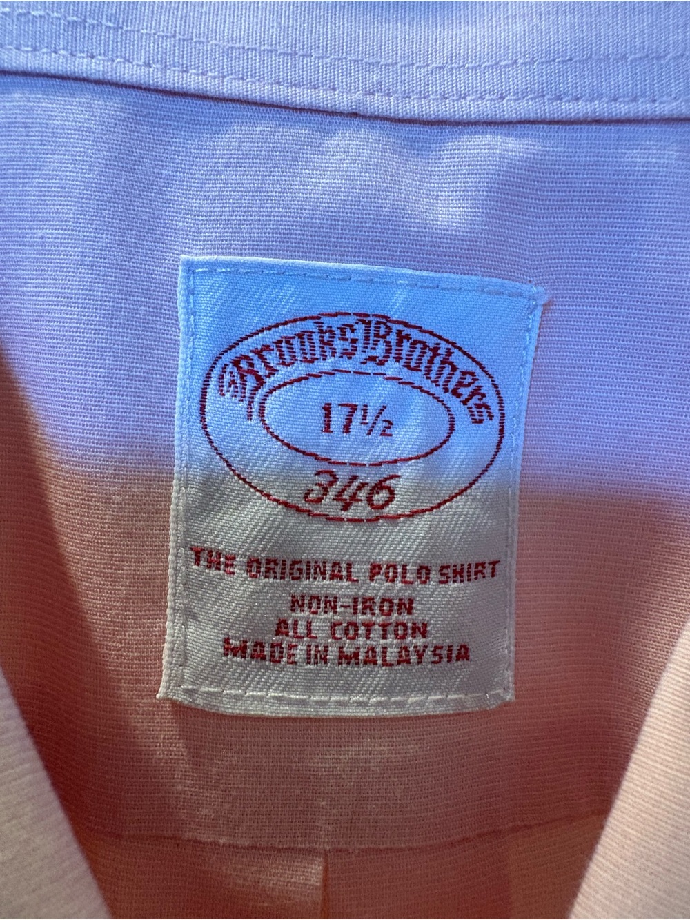 Brooks Brothers Pink Button-Down Polo Shirt